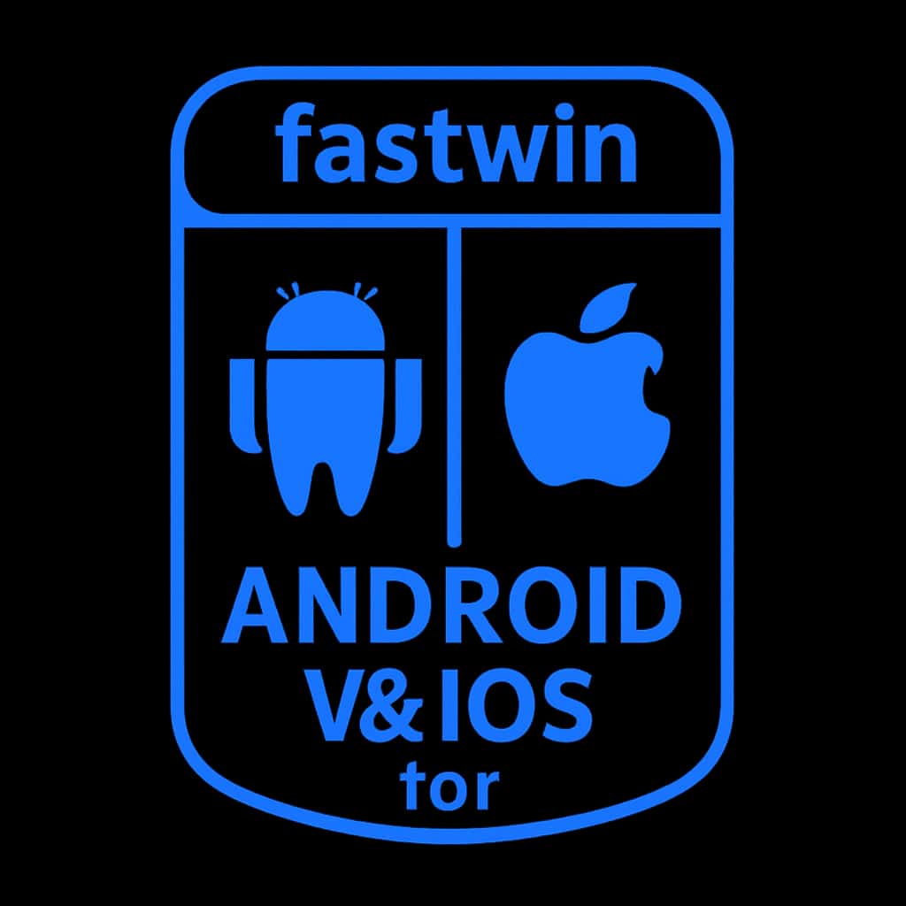 Icon representing fastwin comparing Android and iOS