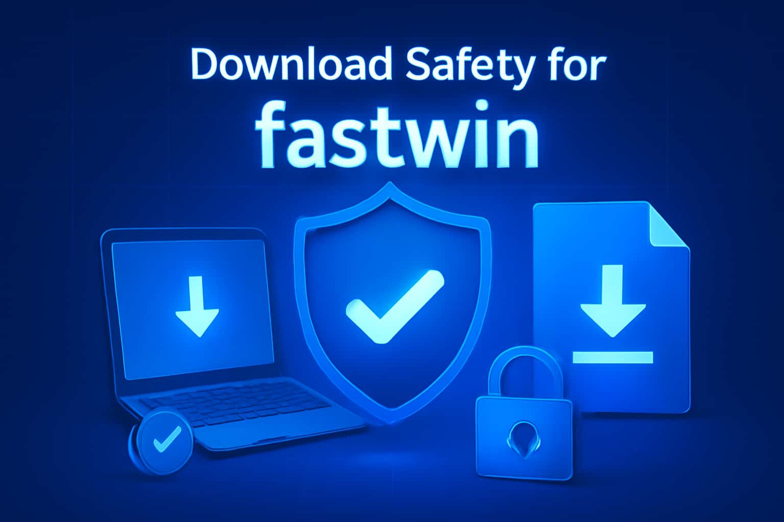 An informational graphic showcasing Download Safety for fastwin with clear typography.