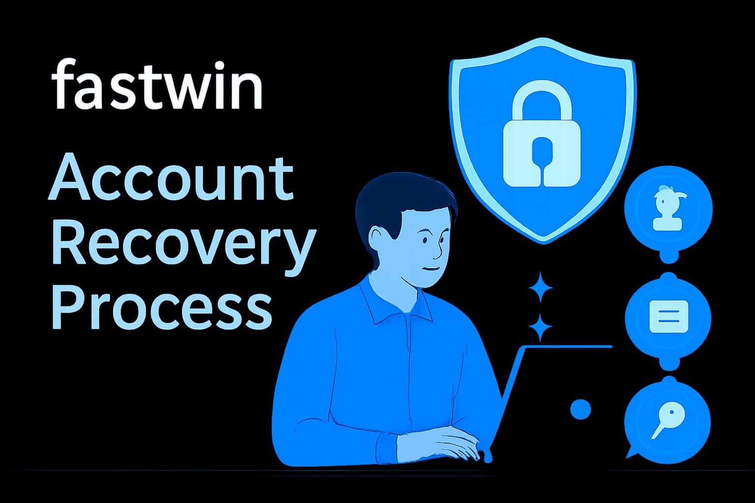 An informational visual representation of the fastwin Account Recovery Process.