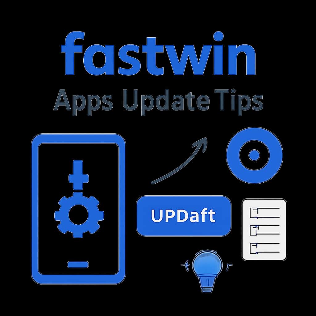 Diagram explaining fastwin Apps Update process