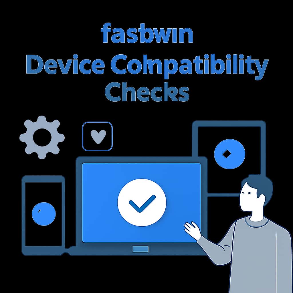 An educational diagram illustrating device compatibility checks for fastwin.