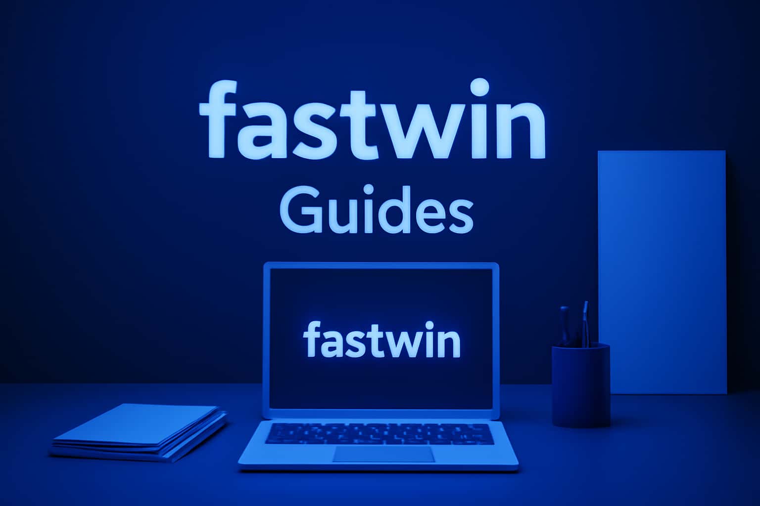 Informational scene showcasing fastwin Guides with clear text.