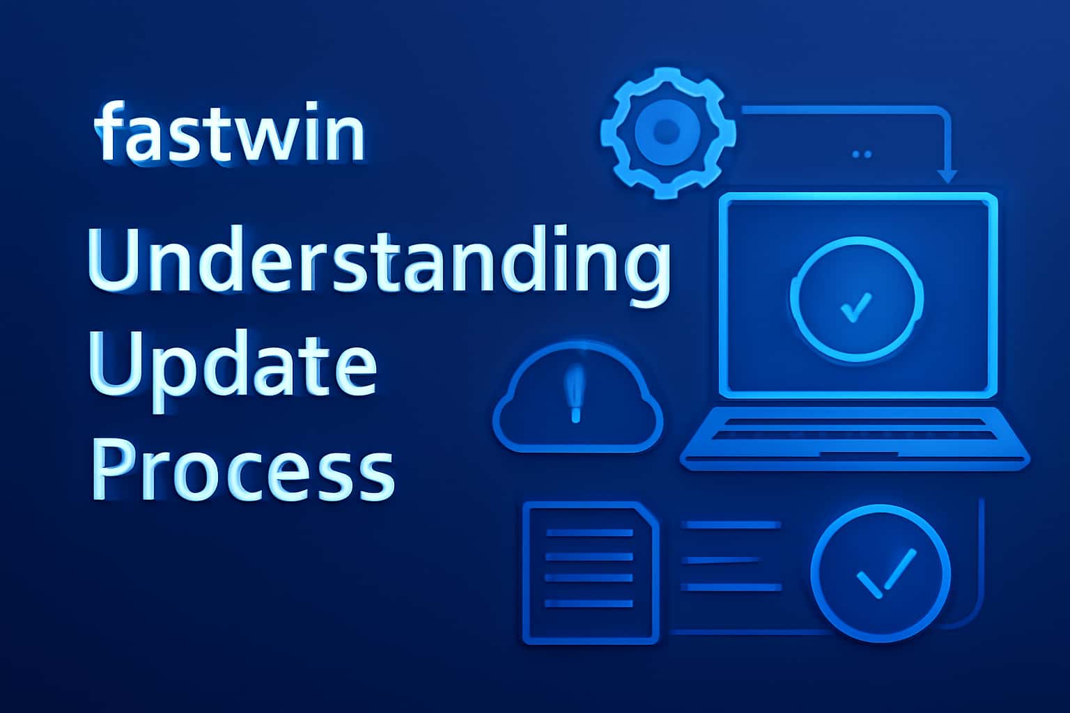 Illustration of the fastwin update process with a focus on app functionality.