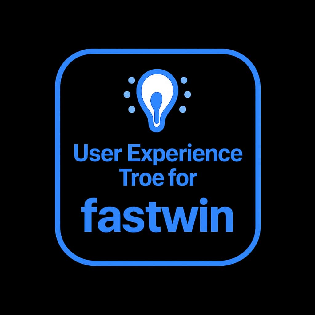 Icon representing user experience guidance for fastwin.