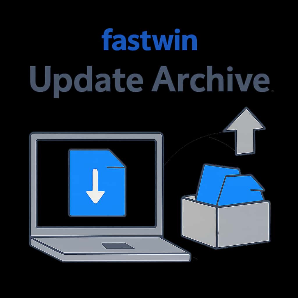 An educational diagram outlining the update process for fastwin.