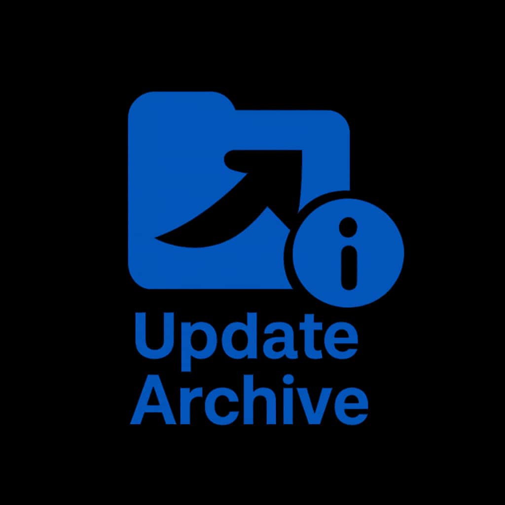 A badge representing fastwin Update Archive for guidance.