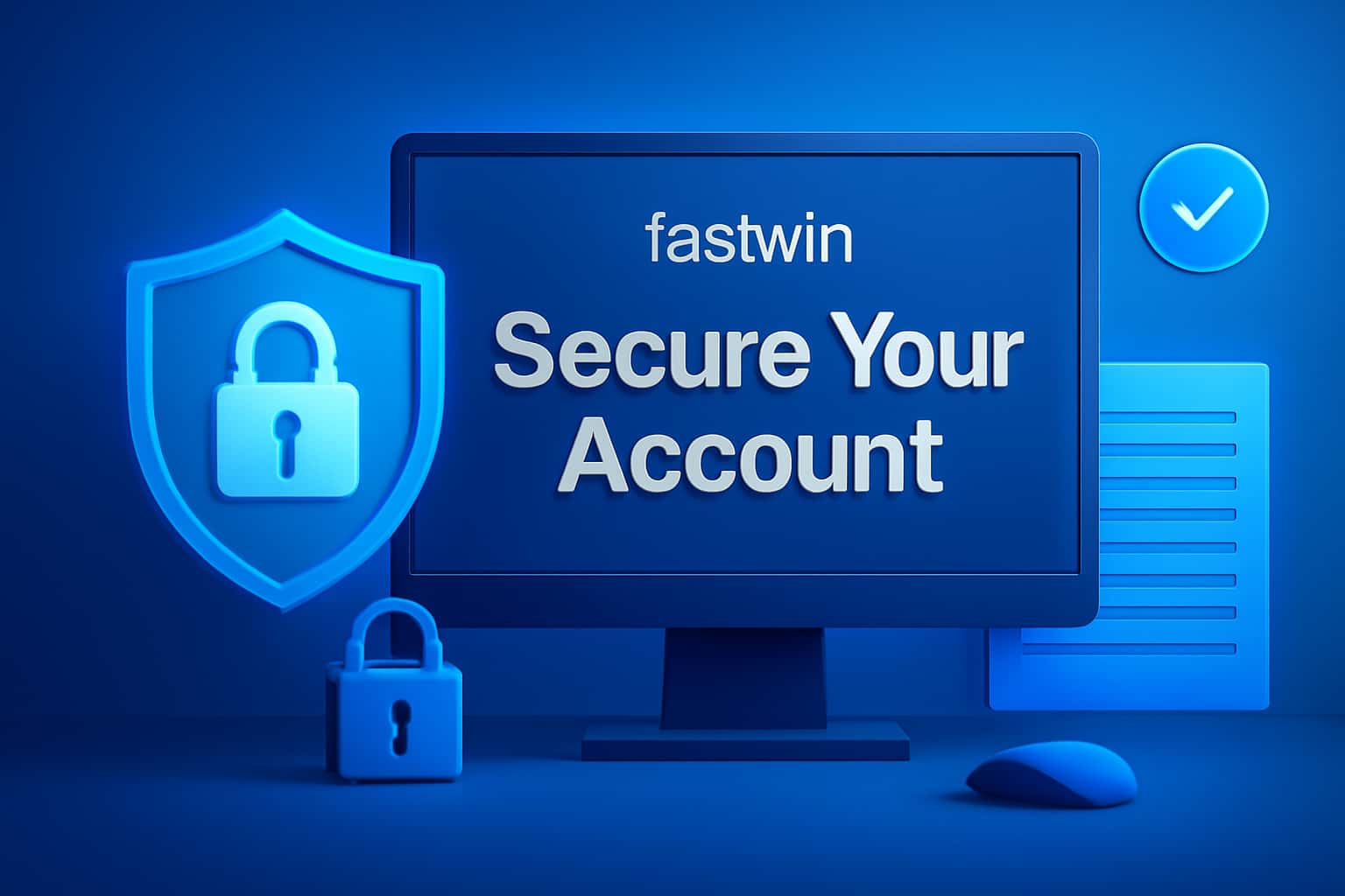 Visual representation of securing a fastwin account, highlighting important features.